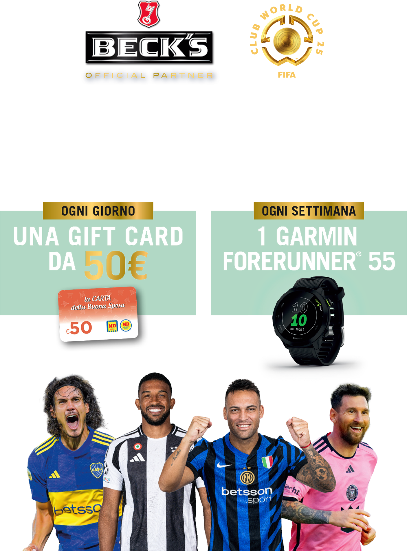 Vinci una gift card o la maglia de cuore